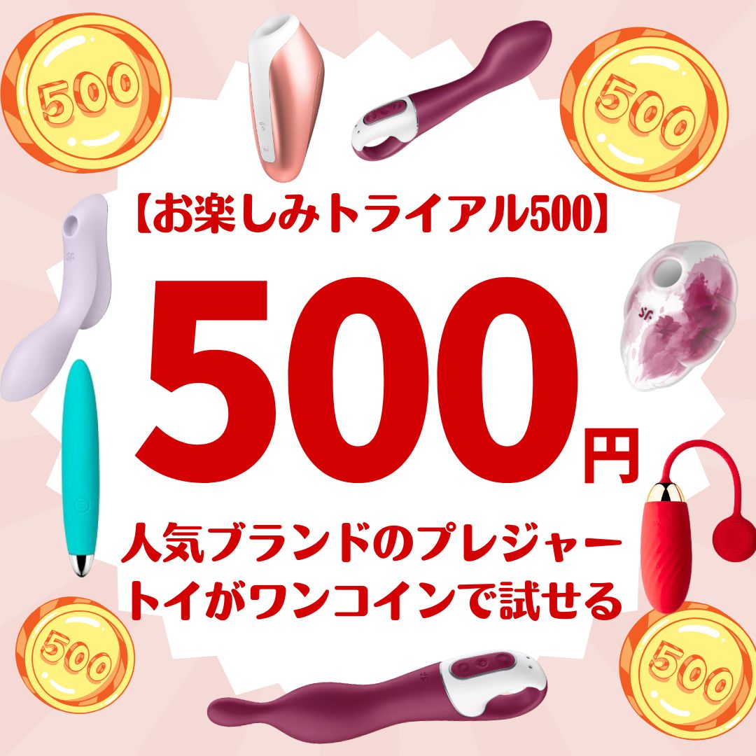 人気ブランドのプレジャートイがワンコインで試せる【お楽しみトライアル500】